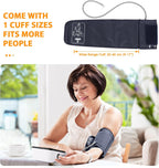 Blood Pressure Machine, Automatic Upper Arm Blood Pressure Monitor with 2x199 Readout, 4.5 Inch Backlit Large Screen Adjustable Large Cuff 9 to 17 Inches - Arrhythmia and Home Hypertension Detector