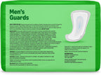 Amazon Basics Men's Incontinence Guards, Maximum Absorbency, Moisture-Wicking with Odor Protection, One Size Fits Most, 104 Count (2 Packs of 52), Packaging May Vary
