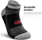 Compression Socks for Men Women Ankle Running Socks for Plantar Fasciitis | Low Cut Athletic Ankle Socks with Ankle & Arch Support for Running, Cycling, Golf, Work, Plantar Fasciitis Relief