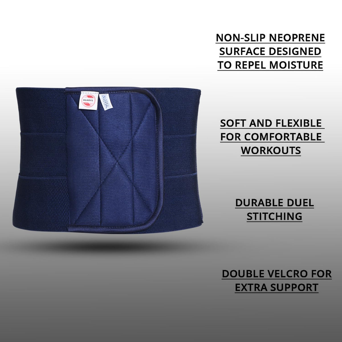 Abdominal Binder Compression Wrap, Breathable, Stomach Support Post Injury Or Surgery With Contoured Body-Specific Postpartum Design, Universal (Blue)