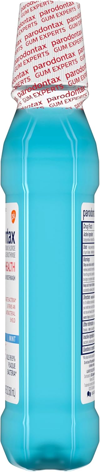 Parodontax Active Gum Health Mouthwash, Antiplaque and Antigingivitis Mouthwash, Mint, 3x16.9 Fl Oz