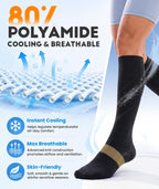 RUIXUE Compression Socks Women Men, All-Day Comfort 20-30mmHg Circulation Support for Nurse Travel Flying Daily Running Sports Use