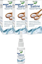 All Natural Saline Nasal Spray, 0.75 fl. oz., 3 Pack, Kosher, Dual Salt Moisturizing Formula