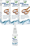 All Natural Saline Nasal Spray, 0.75 fl. oz., 3 Pack, Kosher, Dual Salt Moisturizing Formula