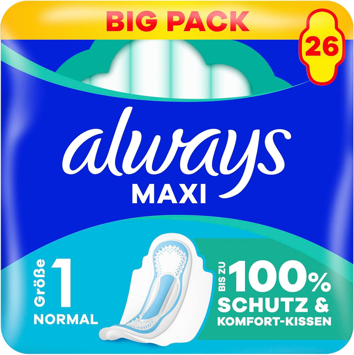 Always Sanitary Pads 26 pieces