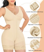 YIANNA Fajas Colombianas Shapewear for Women Tummy Control Butt Lifter with Zipper Crotch Postpartum Body Shaper