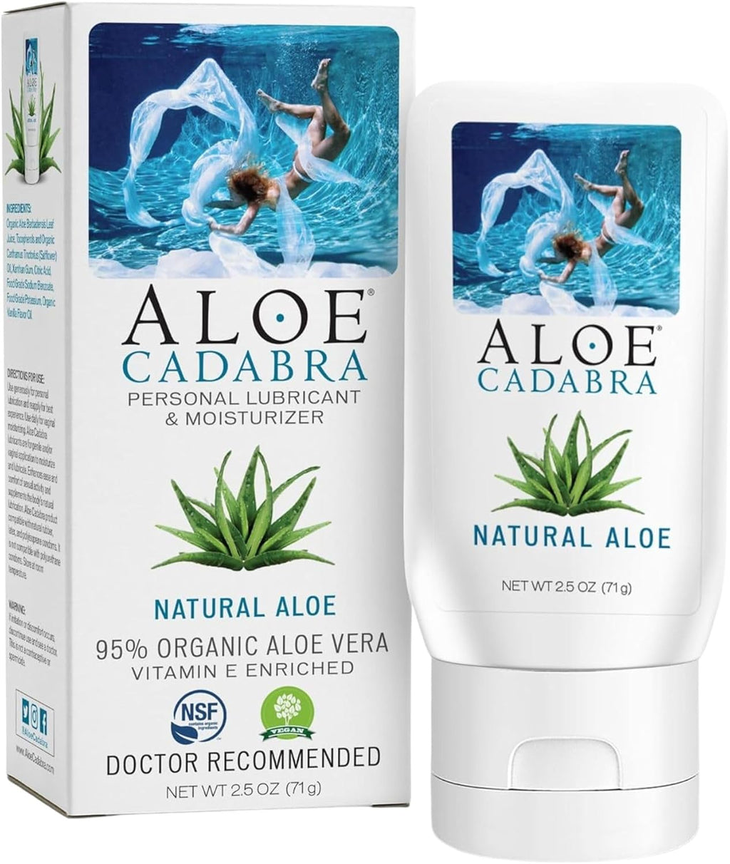 Aloe Cadabra Organic Lubricant, Natural, 2.5 Ounce