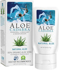 Aloe Cadabra Natural Water Based Personal Lubricant and Vaginal Moisturizer, Organic Aloe Lube for Men, Women and Couples, Non-Staining, pH Balanced (Unscented 2.5 Ounces, 1 Pack)