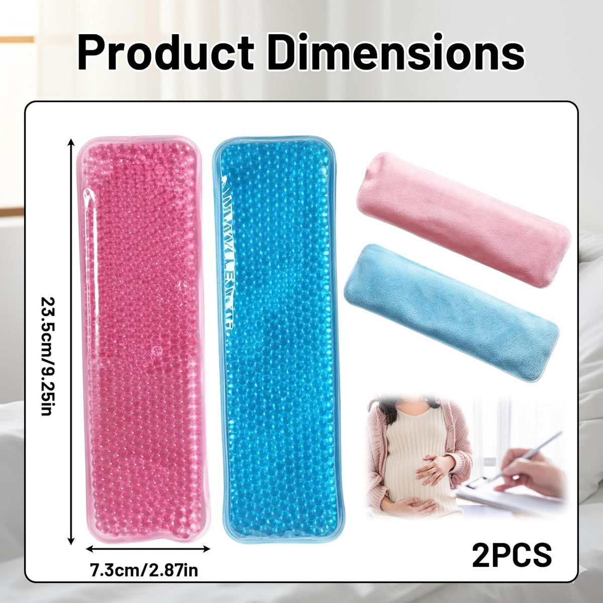 2 Pcs Postpartum Care Perineal Ice Pack, Maternity Pads for Post Partum Care, Hemorrhoid Treatment and Postpartum Essentials,Reusable Cooling Pads