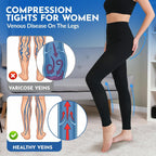 Medical Compression Leggings 20-30mmHg Graduated Support Pantyhose