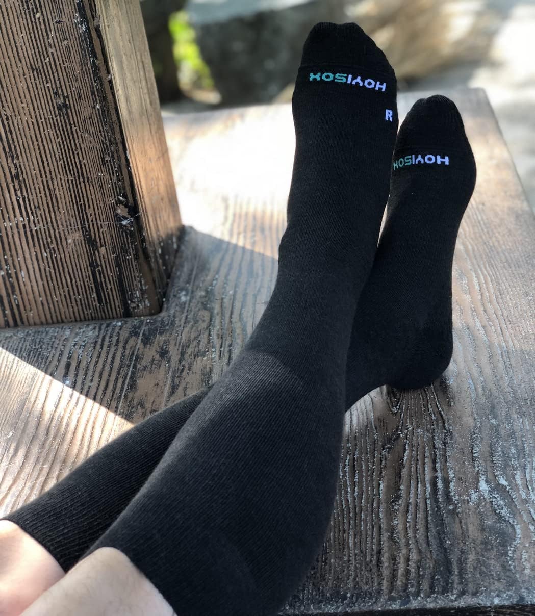 Plus Size Compression Knee High Socks, Wide Calf Extra Large for Men and Women, Comfortable Cotton