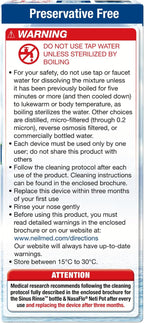 NeilMed Sinus Rinse All Natural Relief Premixed Refill Packets 100 Count (Pack of 1)