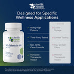 Melatonin 60mg High Dose Sleep Aid (1 Pack) | High Dose Melatonin Sleep Aid for Adults | Extra Strength, Non-Habit Forming, Drug-Free | Vegan, Non-GMO, Made in USA