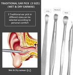 8 Pcs Ear Wax Removal Kit,Professional Double-Headed Ear Pick Earwax Removal Tools,316L Stainless Steel Ear Cleaner Curette with Cleaning Brush and Storage Box,Suit for Kid Adult(Silver)