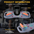 HOTWAVE Push Up Board, Portable Pushup Board for Men, Foldable Push Up Bar | Multifunctional Pushup Handles for Floor, Strength Training Equipment for Home Gym, Suitable for Beginners and Teenagers