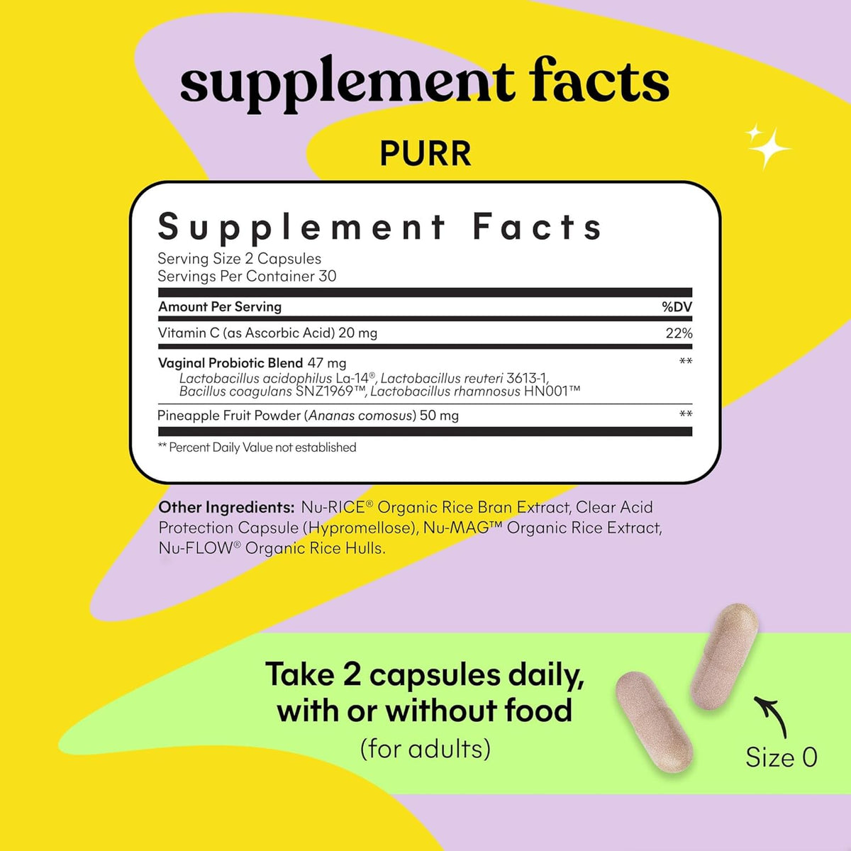 Lemme Purr Probiotic Supplements 60 capsules