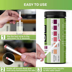 JNW Direct Ketone Test Strips for Keto Diet - Urine Test [100 Strips Pack] | Includes 100 ketone urine test strips with an easy color chart for fast ketosis monitoring during a ketogenic diet.