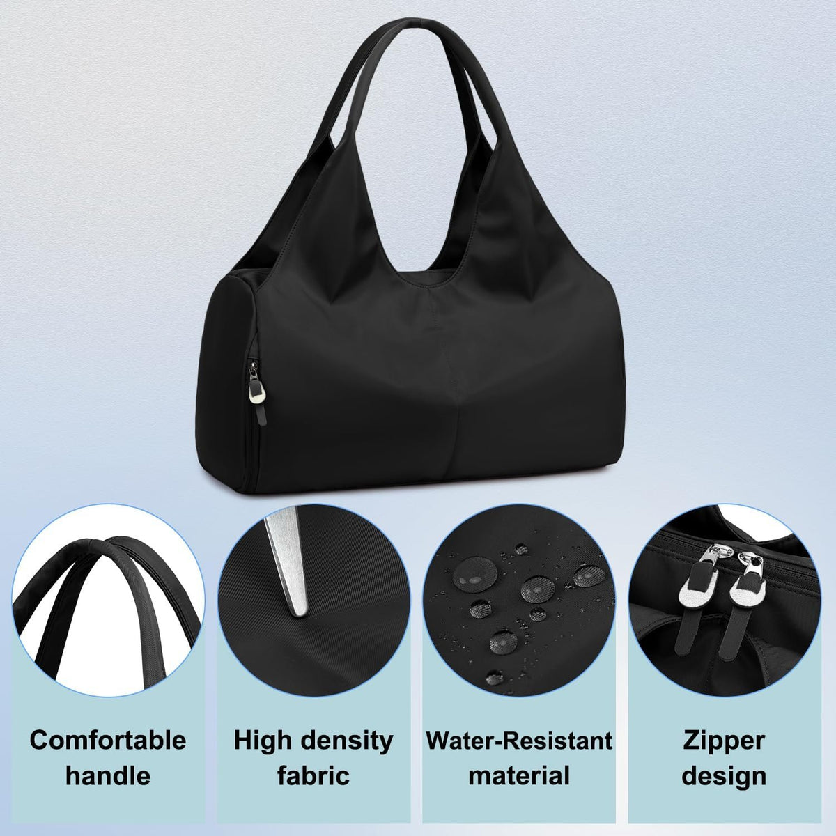 Forestfish Gym Bag For Women With Shoes Compartment & Wet Dry