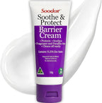 Soodox Soothe & Protect Barrier Cream 50g – 15.25% Zinc Oxide Nappy Rash & Skin Barrier Cream for Babies, Children & Adults, Sensitive Skin, Fragrance Free, Australian Made & Owned