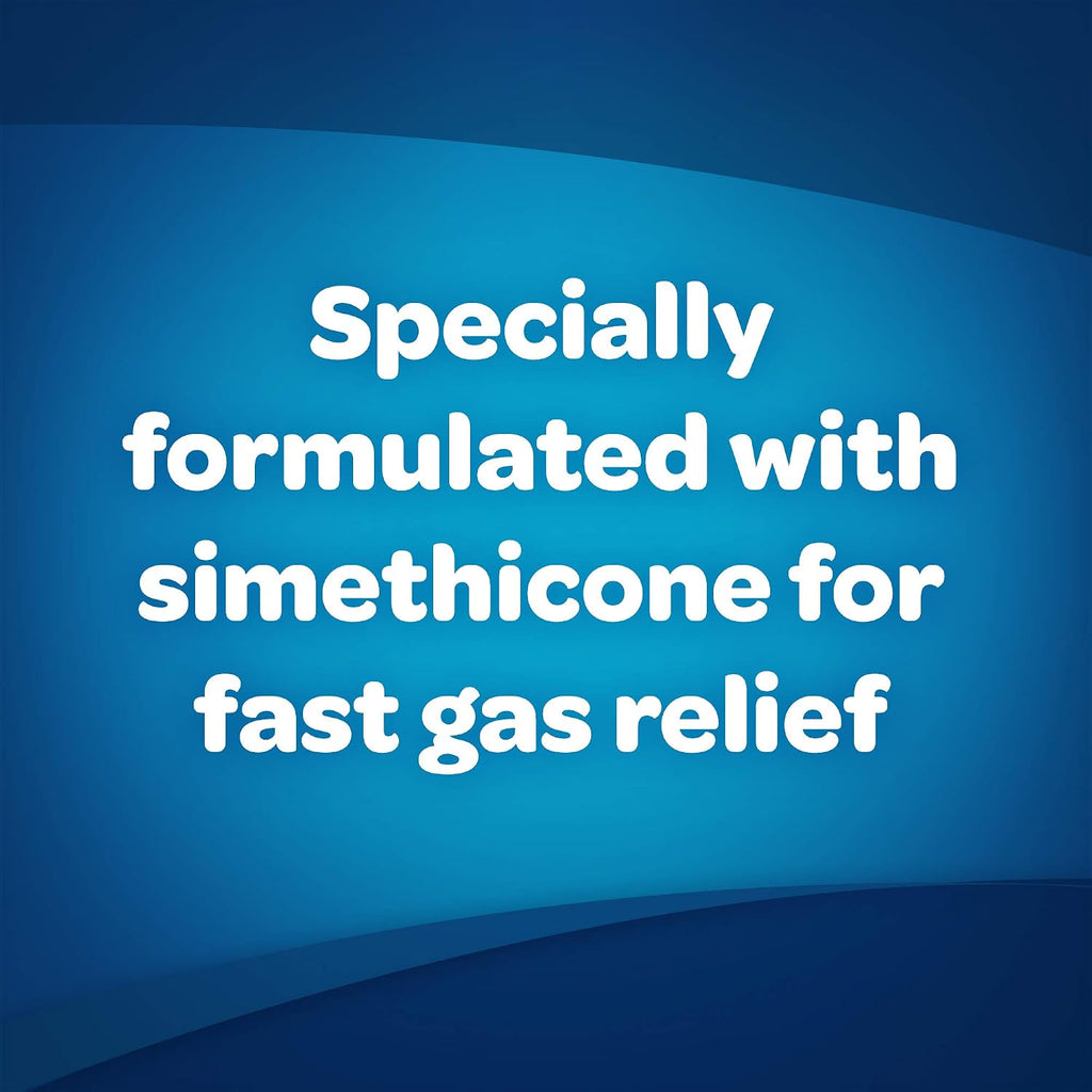 Gas-X Extra Strength Chewable Tablets, Gas Relief, Peppermint Crème, 18 Ct | Simethicone 125mg Extra Strength Chewable Tablets, Fast Gas and Bloating Relief, GLP-1 Support