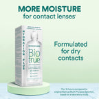 Biotrue Hydration Plus Multi-Purpose Contact Lens Solution, 10 oz 2 Pack | Includes 2 x 10 oz bottles + lens cases, hyaluronic acid formula, cleans, disinfects, all-day comfort