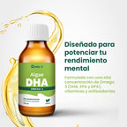 by Brudy Lab - Algae DHA - High Concentration Vegan Omega 3 Oil from Microalgae, DHA with Vitamin E - Lemon & Mint Flavor - Gluten & Dairy Free - 100ml