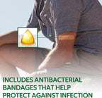 CURAD Assorted Bandages Variety Pack, 300 Count, 6 Styles Including Antibacterial, Waterproof, Sheer, Plastic, Heavy Duty & Flex-Fabric, Protects Scrapes, Cuts & Burns, Latex-Free