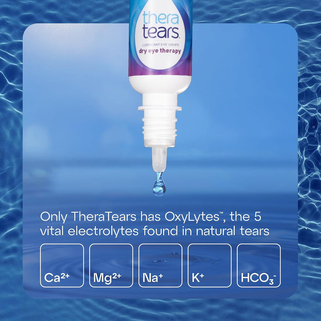 TheraTears Dry Eye Drops, Lubricating, 1 Fl Oz | Lubricating Eye Drops for Dry Eyes, Immediate Long Lasting Relief