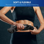 APEXUP Gel Ice Packs for Injuries Reusable, Flexible Double Sided Cold Packs for Injuries, Ice Pack for Knee, Shoulder, Back, Hip, Leg, Arm (Black, 11.5"x7.5", 1PK)