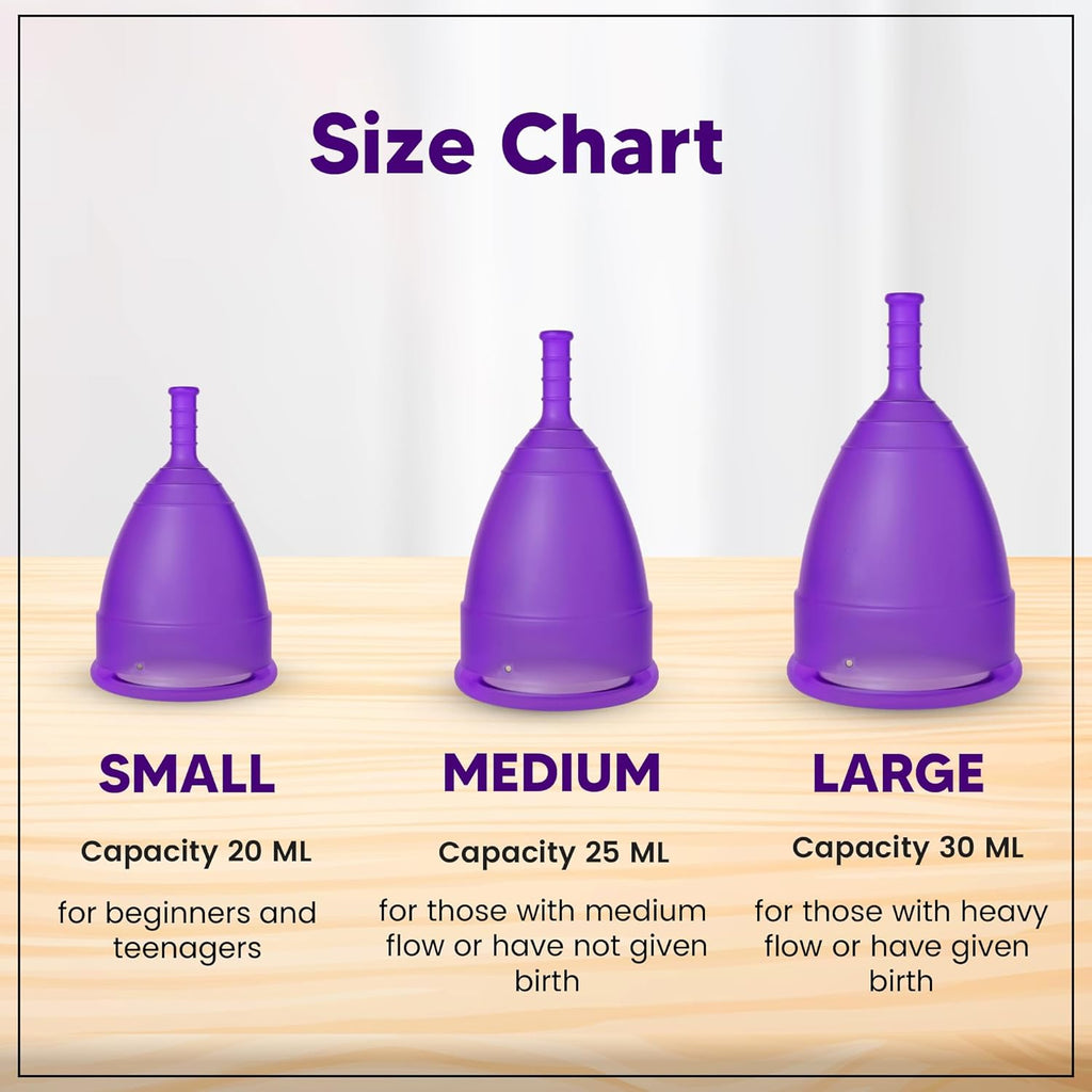 A Menstrual Cups and Discs Silicone Reusable