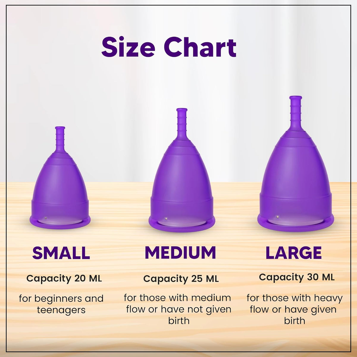 A Menstrual Cups and Discs Silicone Reusable