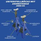 MICHELIN 92417/009557 Support Stand Set with Lifting Capacity 2 T