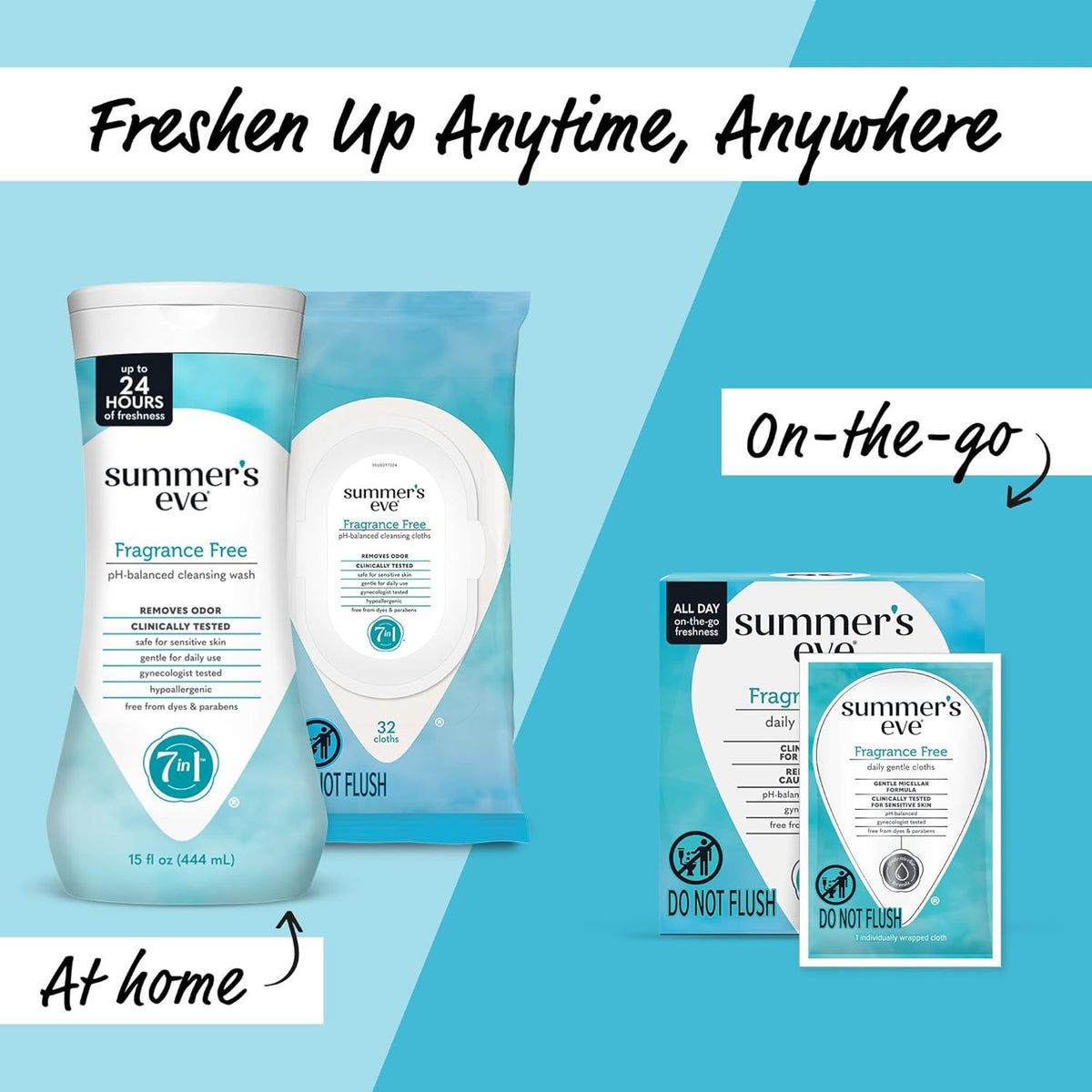 Summer's Eve Cleansing Wash | Fragrance Free | Gynecologist Tested | 15 Fl. Oz