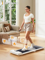 WalkingPad C2 Foldable Walking Pad Treadmill, Under Desk Compact Design | Foldable Design for Compact Storage and Space Saving, Smart FootSense Control, LED Display for Daily Walking, Jogging