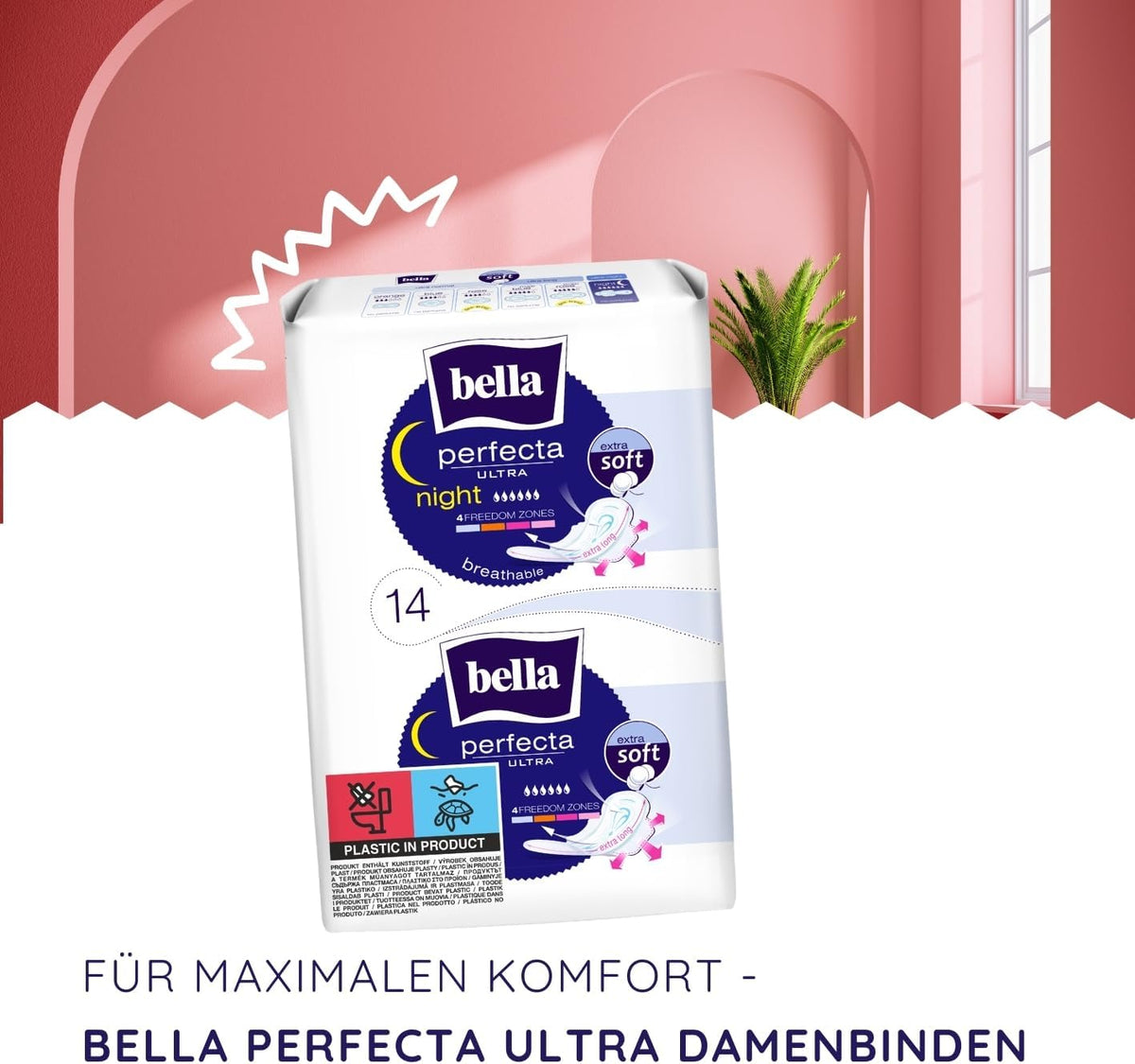 bella Sanitary Pads 14 pieces