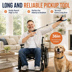 LEGENDONE 2 Pack 36" Magnetic Grabber Reacher Tool, Extra Long Reacher Grabbers, Easy Foldable Trash Pickup Tool, Heavy Duty 360° Claw Upper Grabber Picker for Senior, Health, Surgery Recovery
