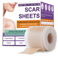 Silicone Scar Sheets, Medical Grade Silicone Scar Tape for Old & New Scars | Scar Tape for Surgical, Hypertrophic, Keloid, C-Section, Burn Scars, Reusable Professional Scars Removal (1.6"X59" Roll-1.5M)