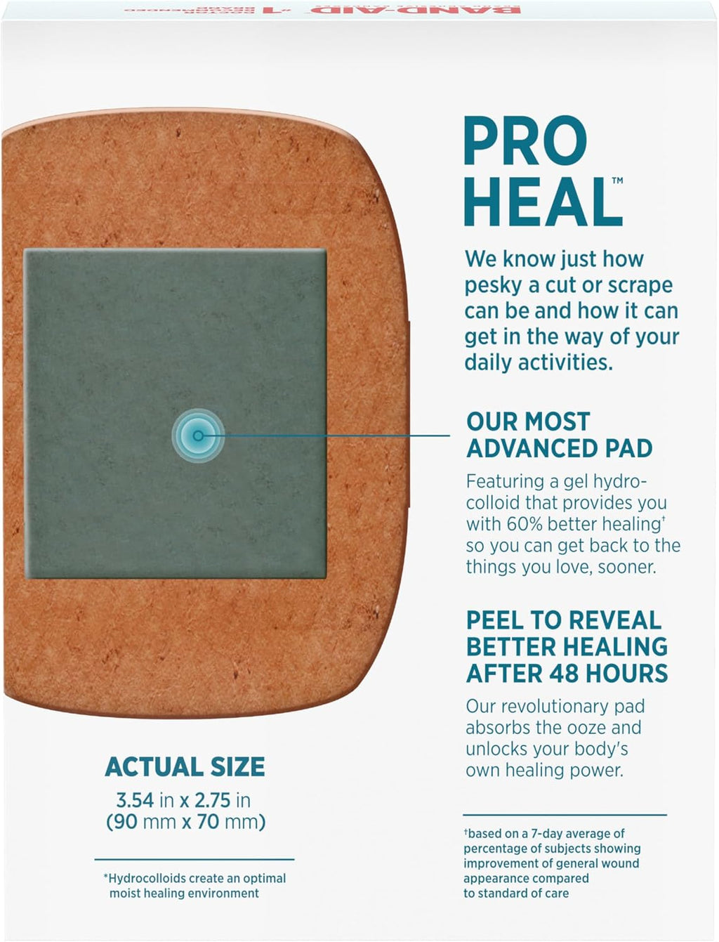 BAND-AID Brand Pro Heal Adhesive Bandages, Extra Large, 5 Count