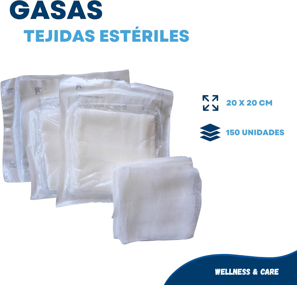 Woven sterile gauze (20x20cm (150uni))