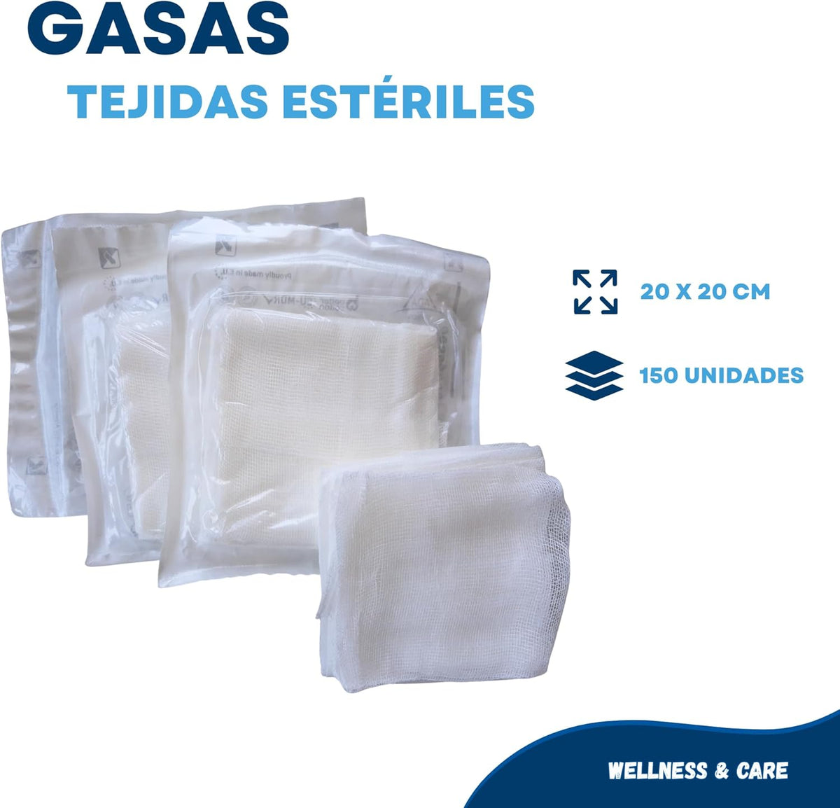 Woven sterile gauze (20x20cm (150uni))