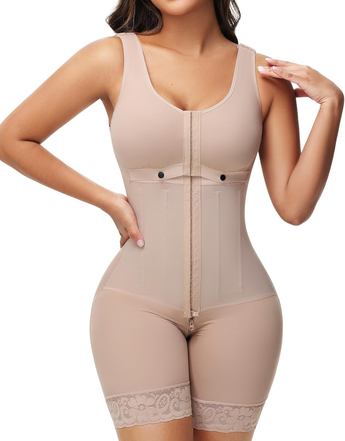 SHAPSHE Fajas Colombianas Moldeadoras Full Body Shaper Postparto Post Surgery Stage 2/3 Tummy Control Compression Garment