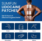 Sumifun 4% Lidocaine Pain Relief Patches, Maximum OTC Strength, 29 Count