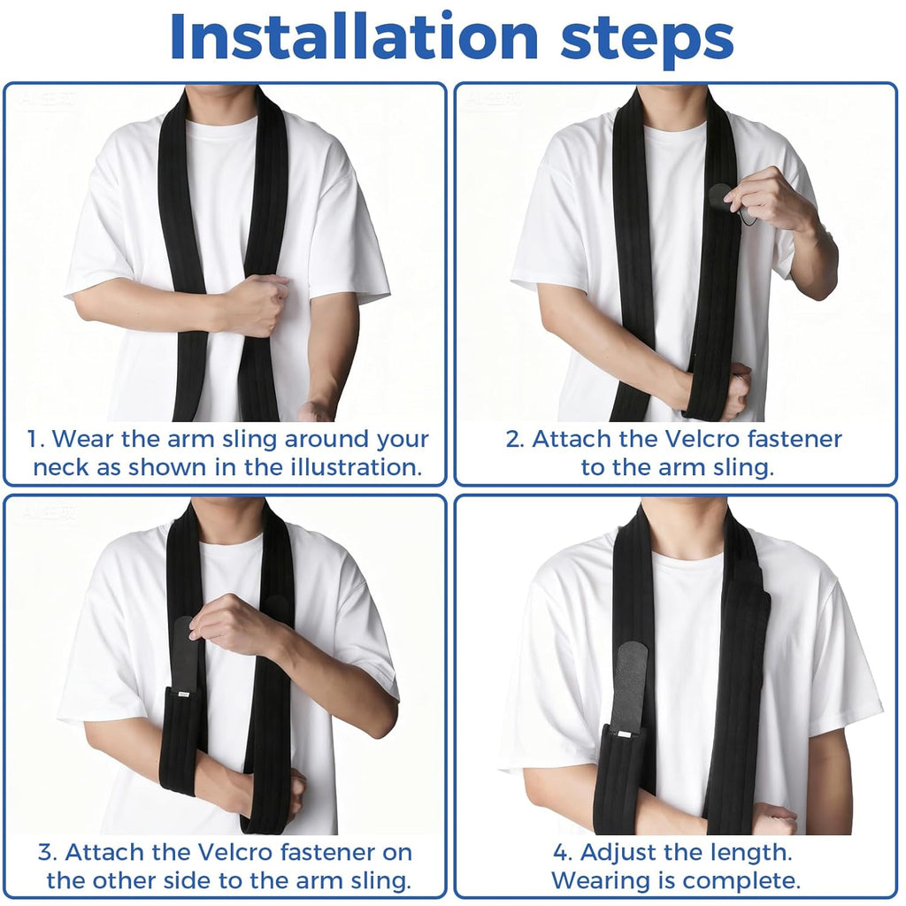 Adjustable Arm Sling - Comfortable Support for Shoulder and Arm Recovery, Lightweight and Easy to Use, Great for Fractures and Injuries