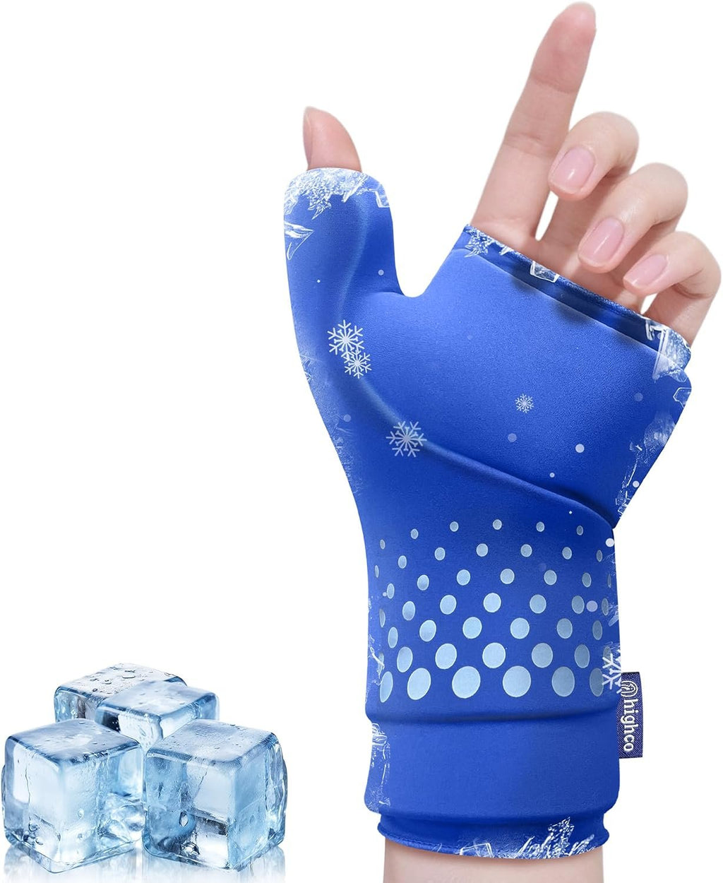 Wrist &Thumb Ice Pack Wrap-Thickened Gel for Long-Lasting Cold Compression | Stays Cold Longer-Hand Ice Pack & Ice Glove for Arthritis,Carpal Tunnel Relief & Tendonitis-Fits left and right