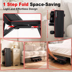 FitinOne Adjustable Folding Weight Bench for Home Gym, 660 lbs Capacity Multi-Functional Workout Bench Sturdy Durable for Full Body