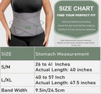 Abdominal Binder Post Surgery - Postpartum Belly Band Wrap | Post C Section Belly Binder Recovery Belt Stomach Compression Hernia Belt For Men Women After Pregnancy, Hysterectomy, L/XL