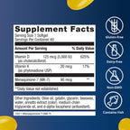 Metagenics Vitamin D3 and Vitamin K2 5,000 IU with MK-7- Vitamin D3 with K2 for Immune Support, Bone & Heart Health-Non-GMO, Gluten-Free-60 Softgels