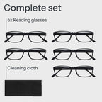 Gaoye 1.5 Professional Reading Glasses for All Day - Computer Readers with Blue Light Protection - Value Pack