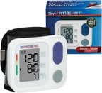 SmartHeart Automatic Wrist Blood Pressure Monitor, Adult | Wrist Cuff, 2-User, 398-Reading Memory, Automatic Inflation & Deflation, Easy-Read Display