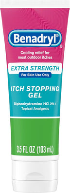 Benadryl Itch Relief Gel Extra Strength, 2% Diphenhydramine HCl, 3.5 fl. Oz